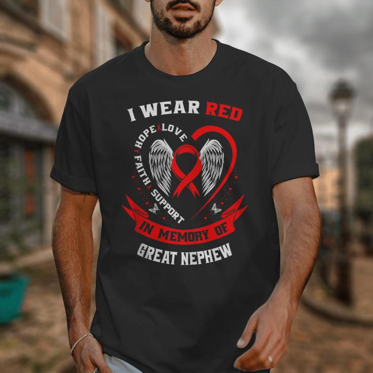 In Memory Of Great Nephew Heart Disease American Heart Month Unisex T-Shirt In Memory Of Great Nephew Heart Disease American Heart Month Unisex T-Shirt