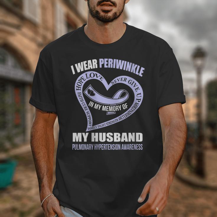 In My Memory Of My Husband PULMONARY HYPERTENSION AWARENESS Unisex T-Shirt