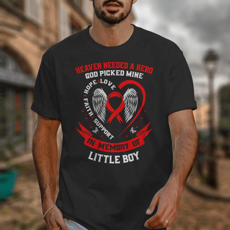 In Memory Little Boy Heart Disease Awareness Month Son Unisex T-Shirt