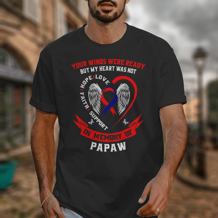 In Memory Papaw CHD Heart Disease Awareness Memorial Unisex T-Shirt