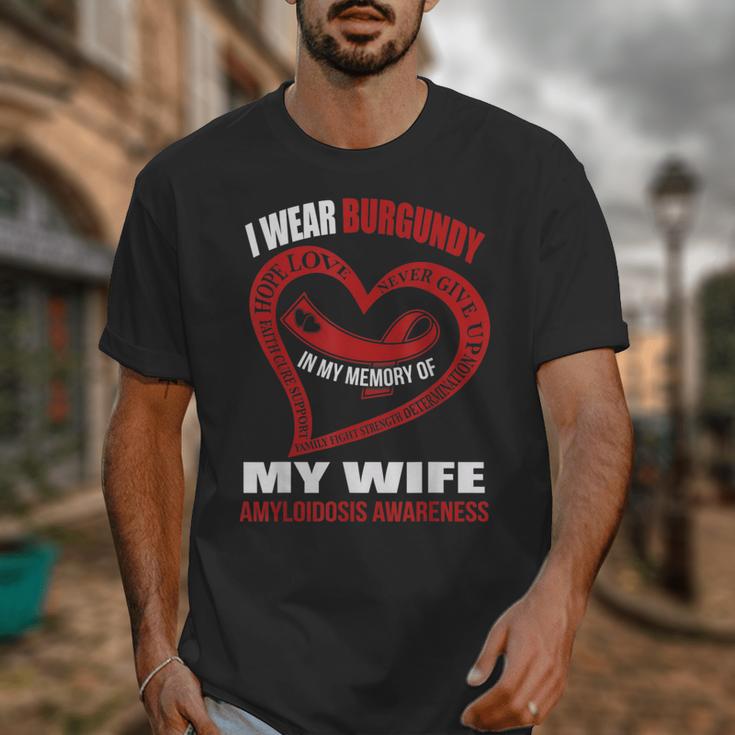 In My Memory Of My Wife AMYLOIDOSIS AWARENESS Unisex T-Shirt