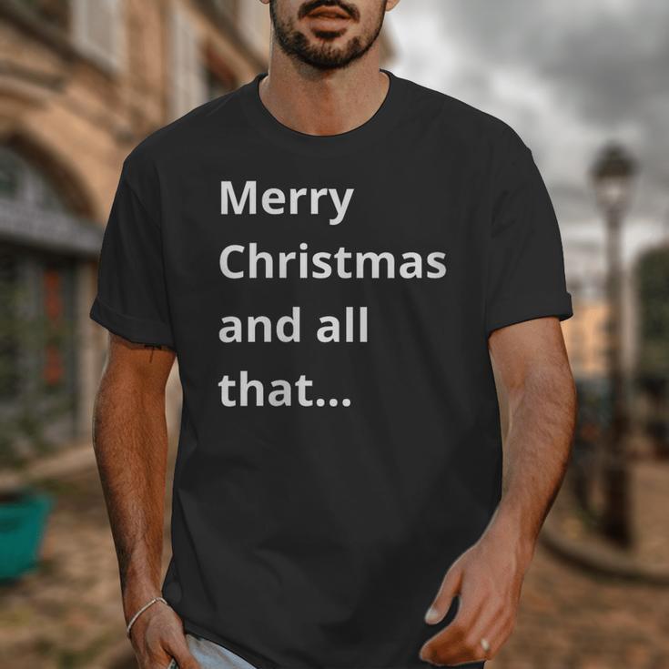 Merry Christmas Sarcastic Phrase For Introvert People Unisex T-Shirt