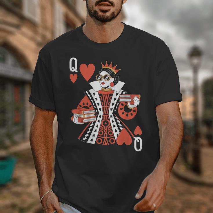 Modern Queen Of Hearts Book Lover Reading Novels Romantasy Unisex T-Shirt Modern Queen Of Hearts Book Lover Reading Novels Romantasy Unisex T-Shirt