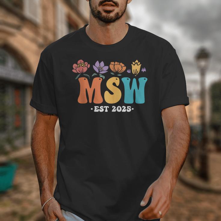 MSW Est 2025 Graduation School Social Worker Shirt Master Unisex T-Shirt