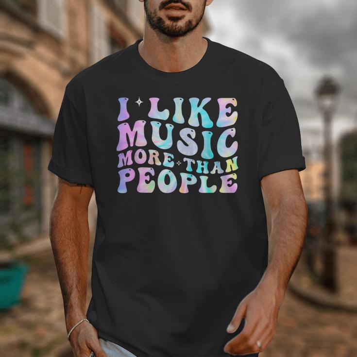 I Like Music More Than People Introvert Musician Retro Unisex T-Shirt I Like Music More Than People Introvert Musician Retro Unisex T-Shirt