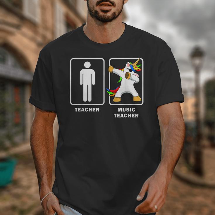 Music Teacher Dabbing Unicorn Graduation Shirt Unisex T-Shirt