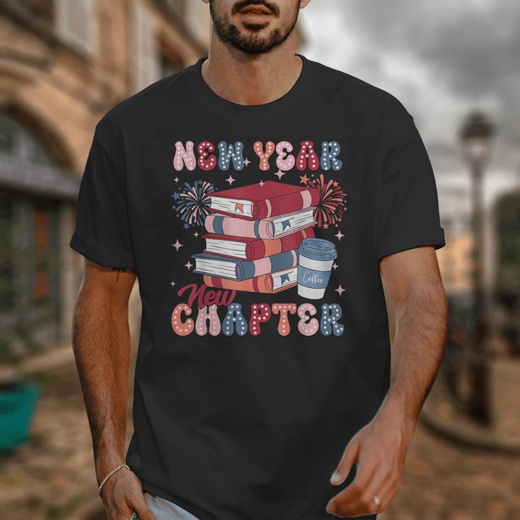 New Year New Chapter Happy New Year 2025 Book Lover Unisex T-Shirt