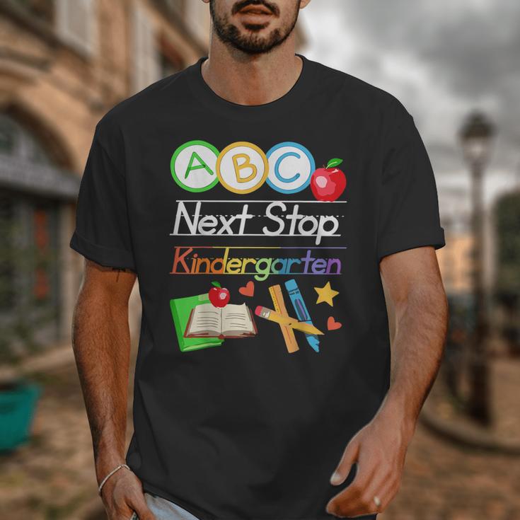 Next Stop Kindergarten Preschool Graduation 2025 Boy Girl Unisex T-Shirt