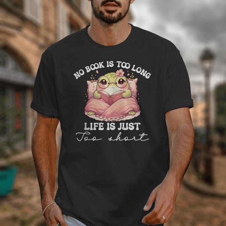 No Book Is Too Long Life Is Just Too Short Book Reading Book Unisex T-Shirt