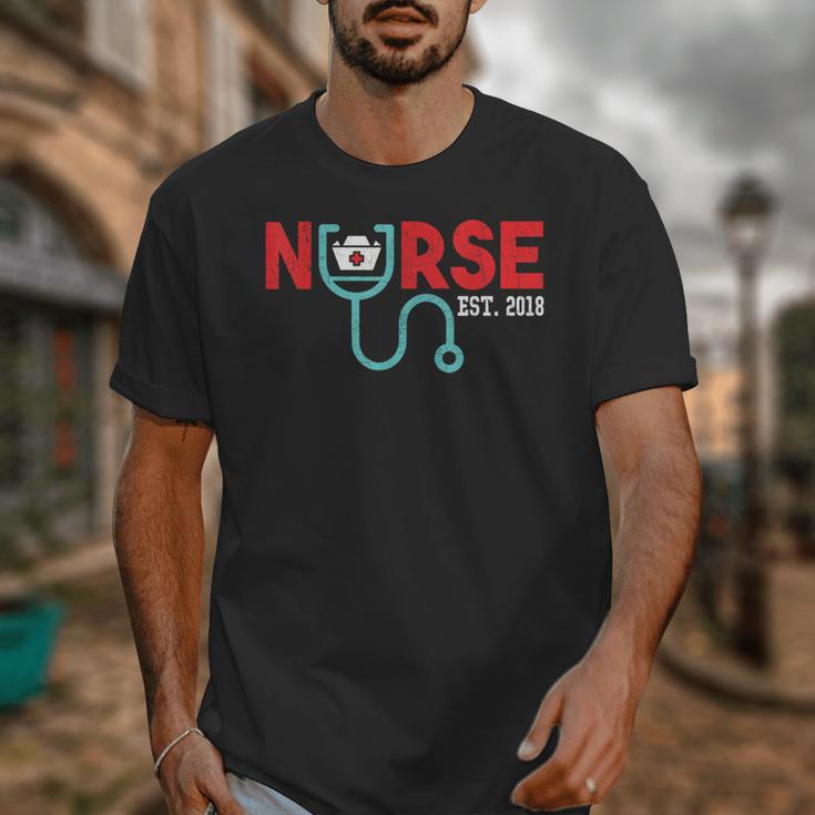 Nurse Est 2018 New Graduation Nursing School T-Shirt Unisex T-Shirt