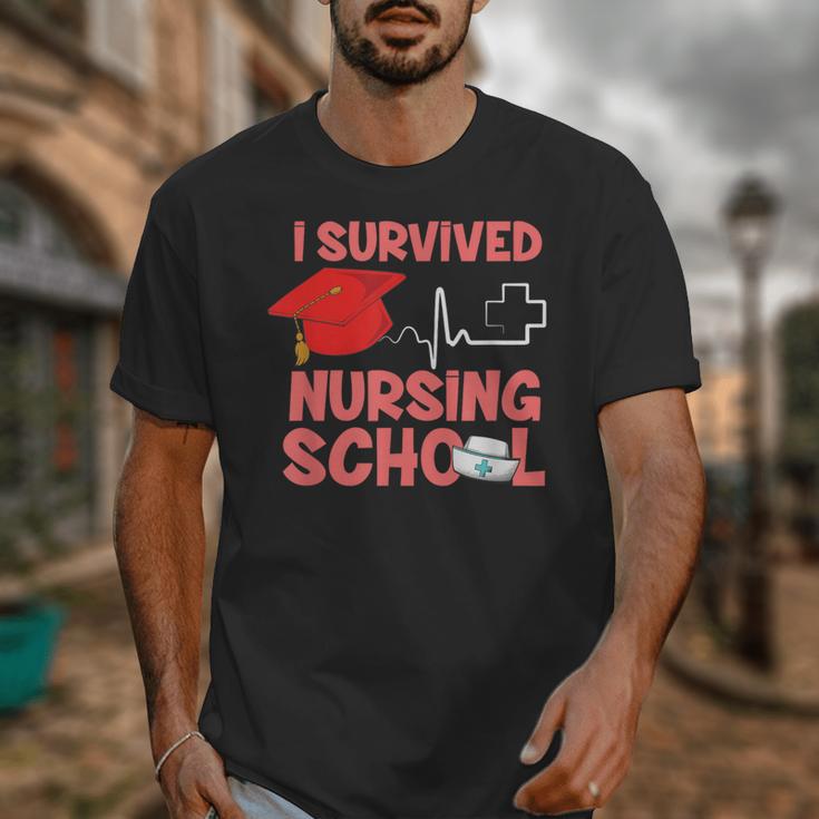 Nurse Survived Nursing School Graduation Unisex T-Shirt