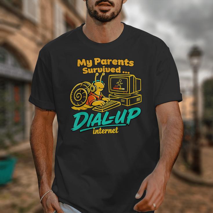 My Parents Survived Dial Up Internet Nostalgia 90s Unisex T-Shirt