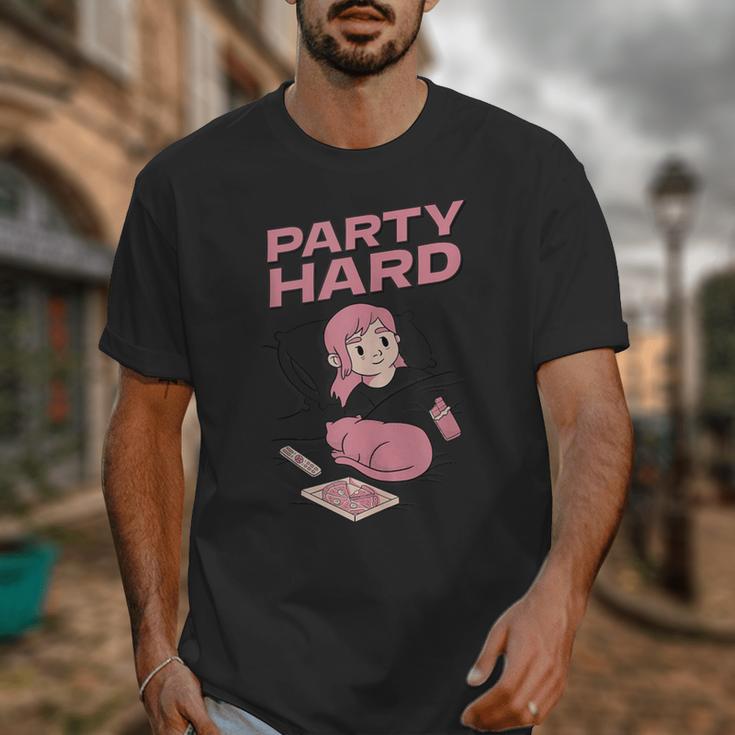 Party Hard Comfortable Stay At Home Introvert Unisex T-Shirt