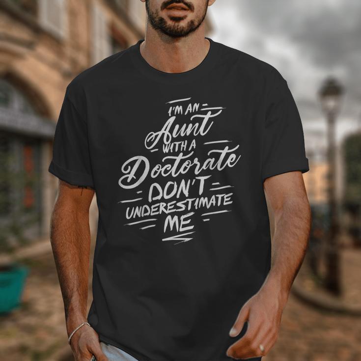 Phd Aunt Shirt Doctorate Graduations Doctoral Unisex T-Shirt