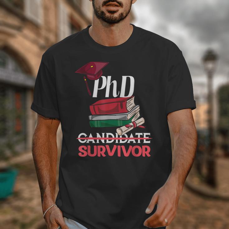 PhD PhD Graduation Gifts PhD Survivor T-Shirt Unisex T-Shirt