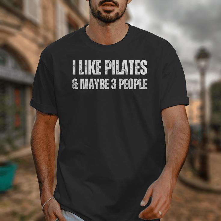 I Like Pilates And Maybe 3 People Introvert Fitness Unisex T-Shirt
