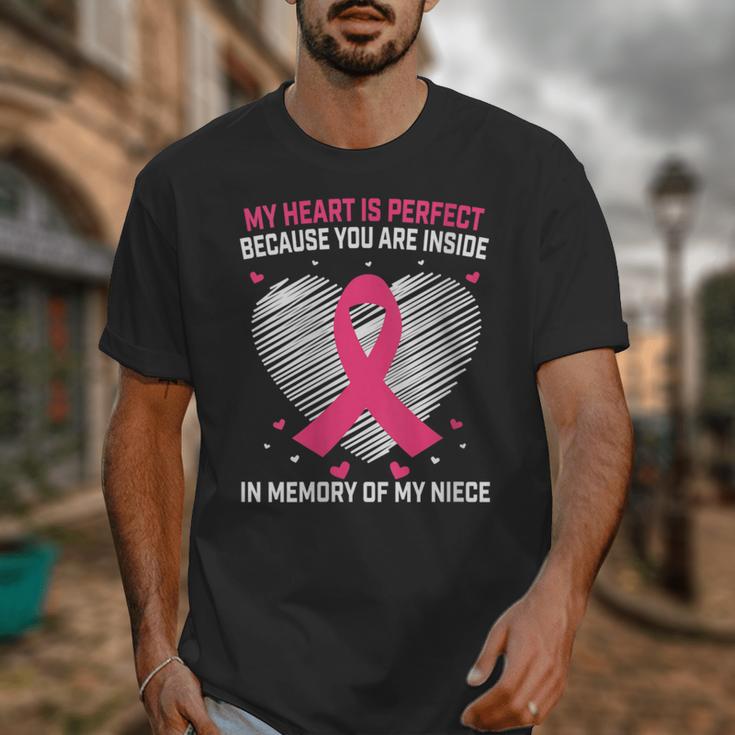 Pink Breast Cancer Awareness Women Men In Memory Of My Niece Unisex T-Shirt