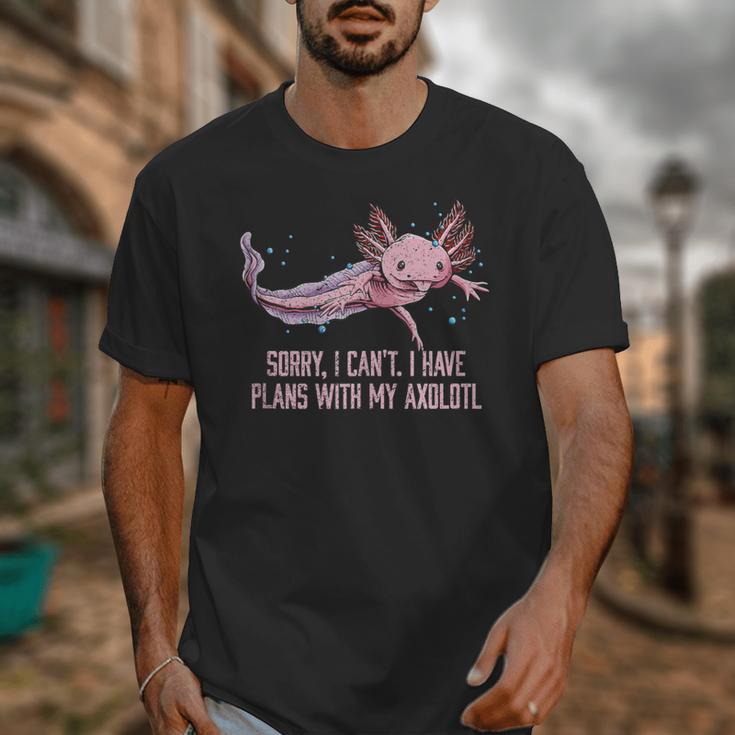 I Have Plans With My Axolotl Salamander Introvert Unisex T-Shirt