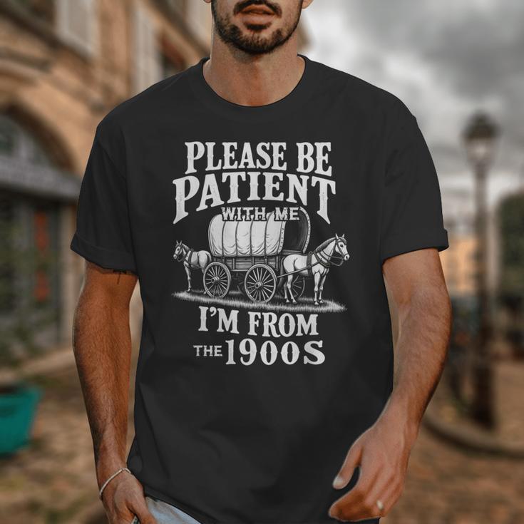 Playful Pace Humor Please Be Patient I'm From The 1900s Unisex T-Shirt Playful Pace Humor Please Be Patient I'm From The 1900s Unisex T-Shirt