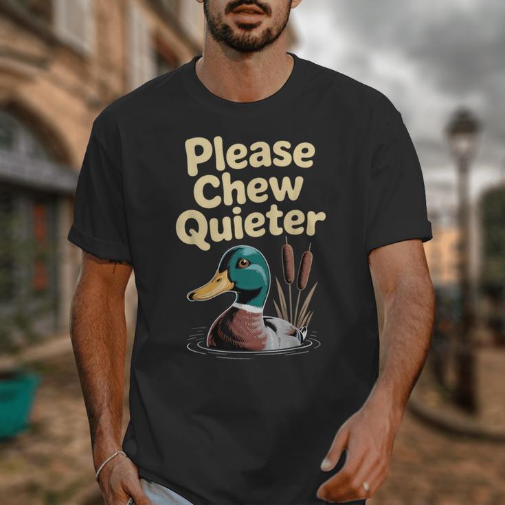 Please Chew Quieter Introvert Duck Lover Unisex T-Shirt Please Chew Quieter Introvert Duck Lover Unisex T-Shirt