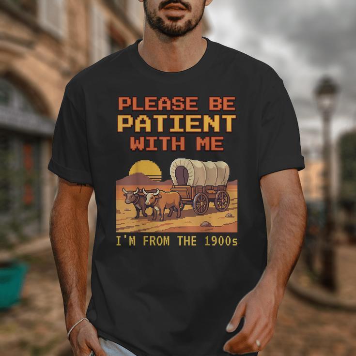 Please Be Patient I'm From The 1900s Retro Pixel Art Unisex T-Shirt