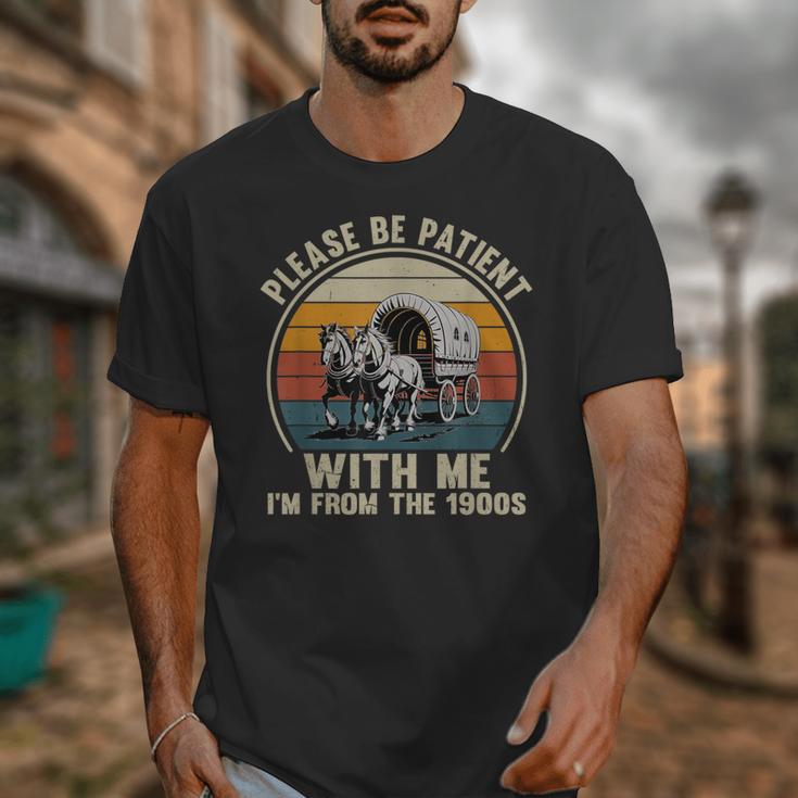 Please Be Patient With Me I'm From The 1900s Vintage Wagon Unisex T-Shirt