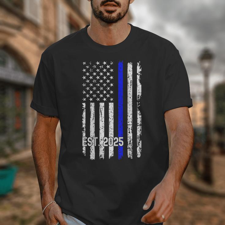 Police Graduation Est 2025 Back Print Police Academy Vintage Unisex T-Shirt