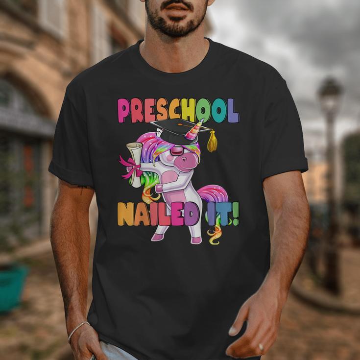 Preschool Nailed It Flossing Unicorn Graduation Shirt Unisex T-Shirt