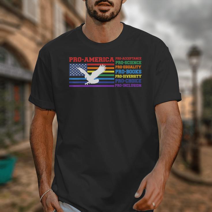 Pro America Pro Acceptance Pro Science Pro Equality Pro Book Unisex T-Shirt Pro America Pro Acceptance Pro Science Pro Equality Pro Book Unisex T-Shirt