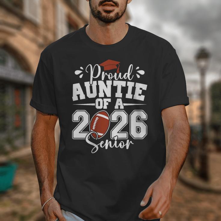 Proud Auntie Of A 2026 Senior Football Graduation Family Unisex T-Shirt