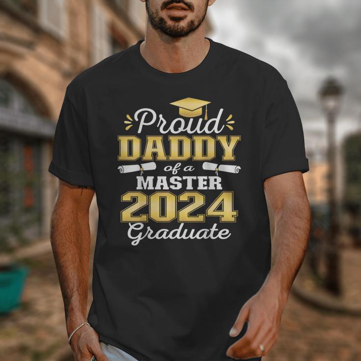 Proud Daddy Of 2024 Class Master Graduate Family Graduation Unisex T-Shirt
