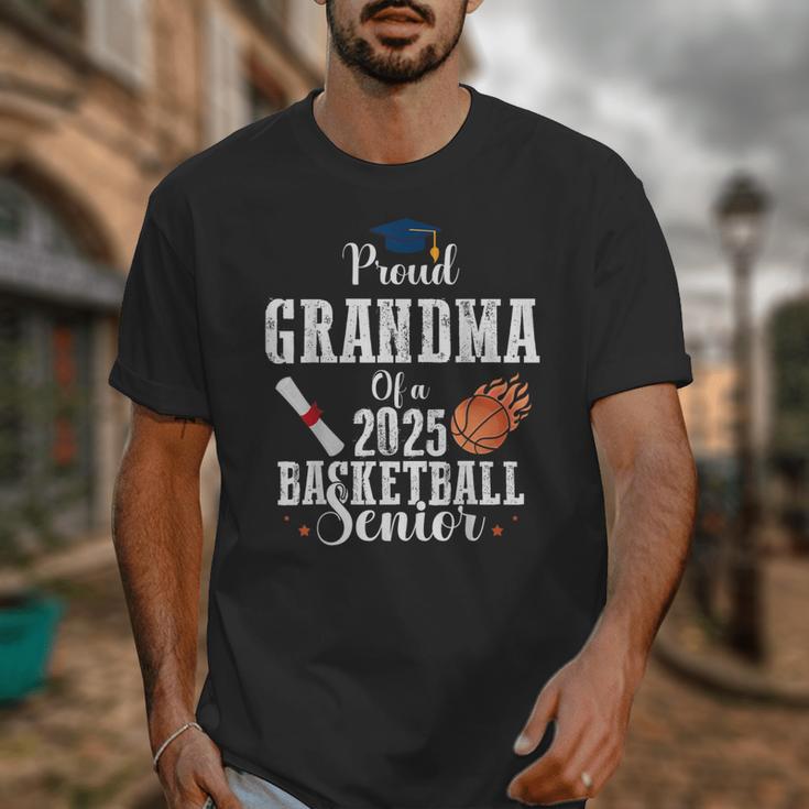 Proud Grandma Of 2025 Basketball Senior Graduation Day Unisex T-Shirt