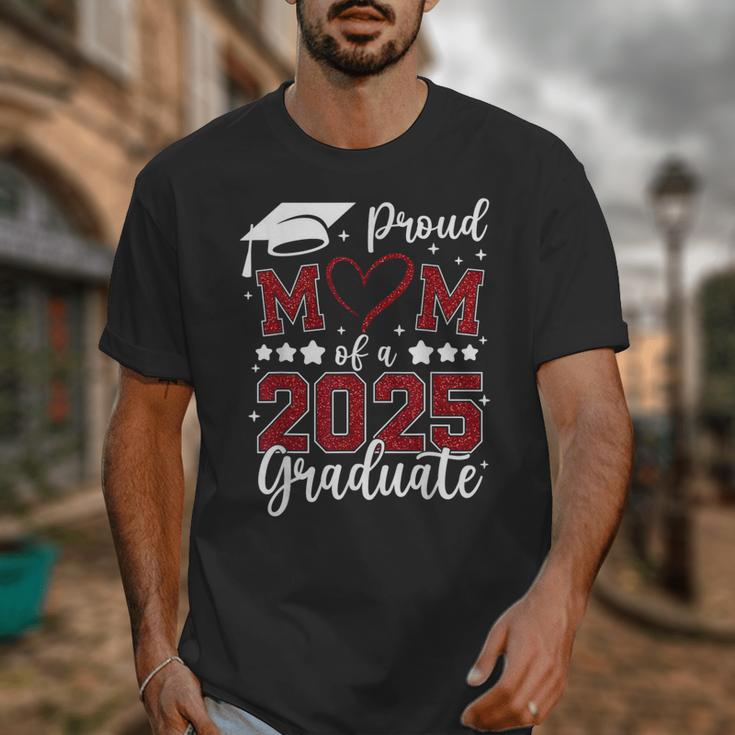 Proud Mom Of 2025 Senior Graduate Matching Family Graduation Unisex T-Shirt
