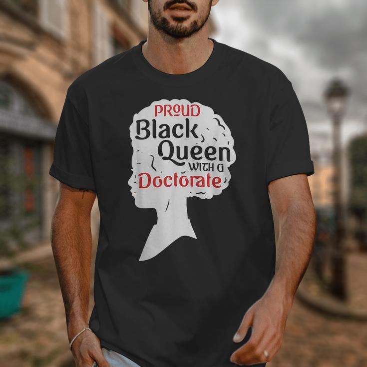 Proud Queen Shirt PhD Graduation Afro Doctorate Unisex T-Shirt