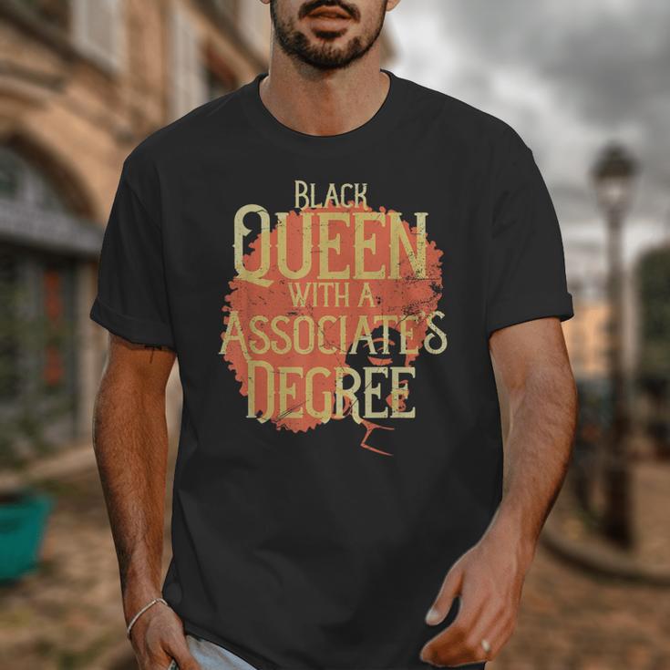 Queen Associate Degree Afrocentric GraduationShirt Unisex T-Shirt