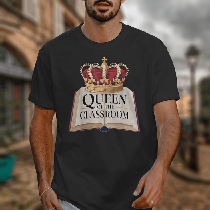 Queen Of The Classroom Appreciation Royal Crown Book Unisex T-Shirt