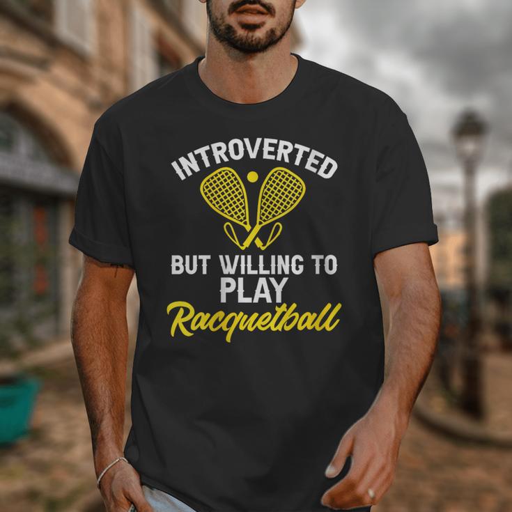 Racquetball Player Introvert Racquetball Unisex T-Shirt