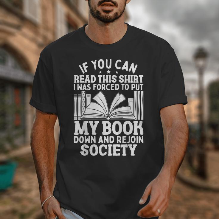 If You Can Read This For Book Lovers Reading Unisex T-Shirt