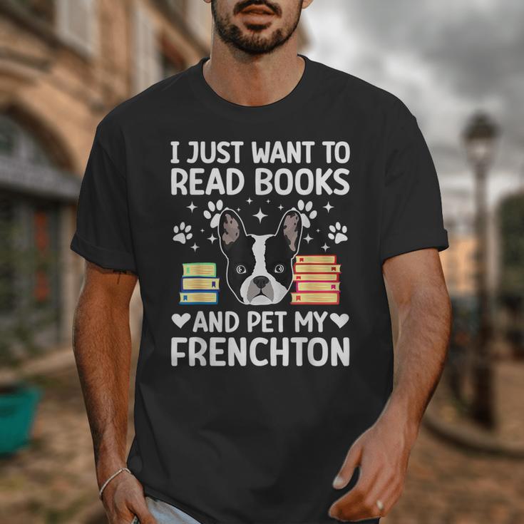 Read Books & Pet My Frenchton Owner Frenchton Lover Unisex T-Shirt