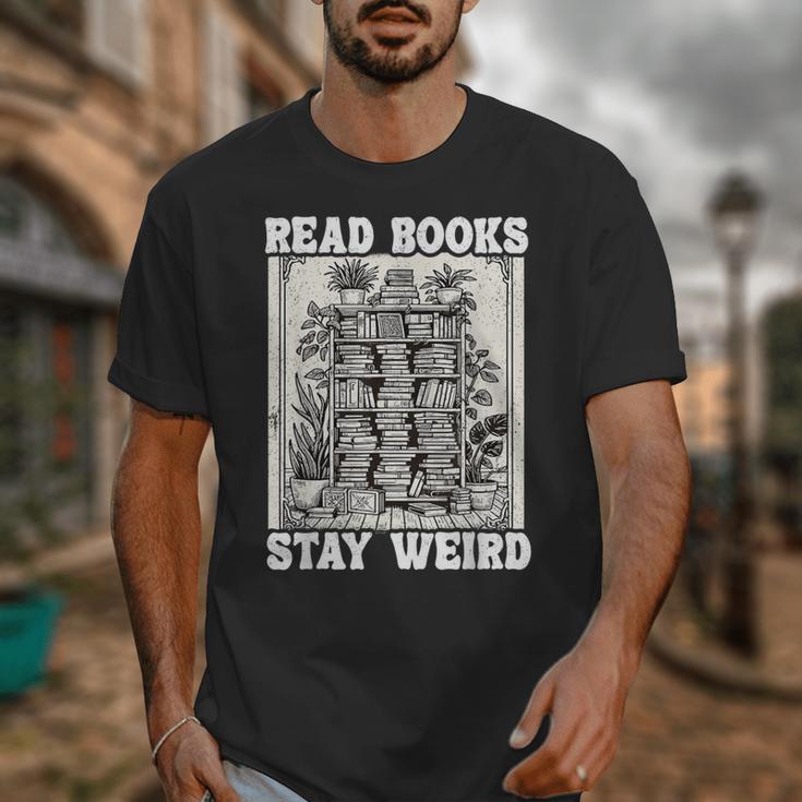 Read Books Stay Weird Introvert Book Lover Book Unisex T-Shirt