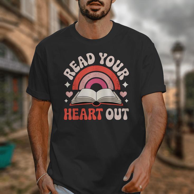 Read Your Heart Out Book Lovers Emotional Fall Vibes Unisex T-Shirt