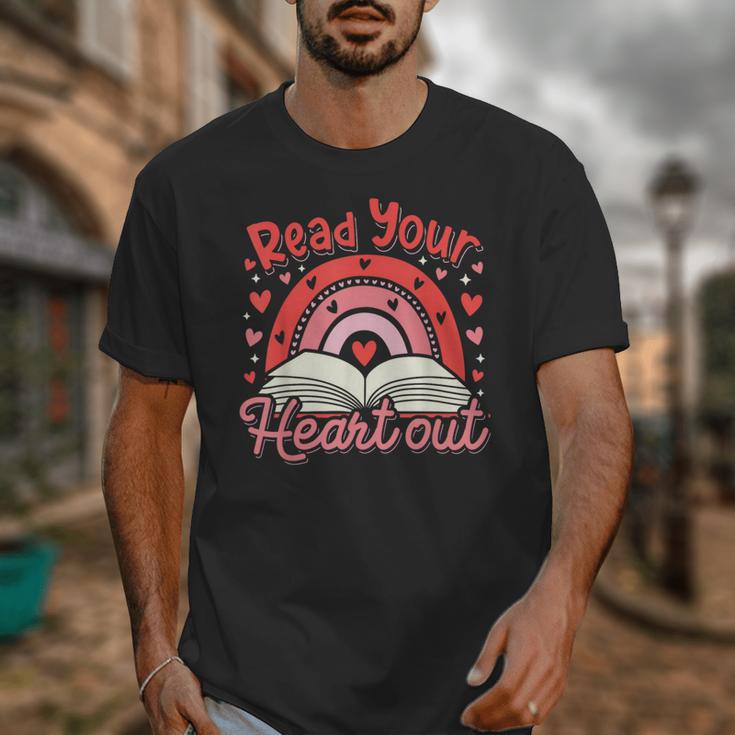 Read Your Heart Out Book Valentines Day Reading Teacher Unisex T-Shirt