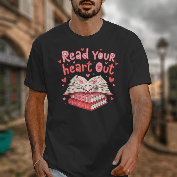 Read Your Heart Out Teacher Valentines Day Book Lover Unisex T-Shirt