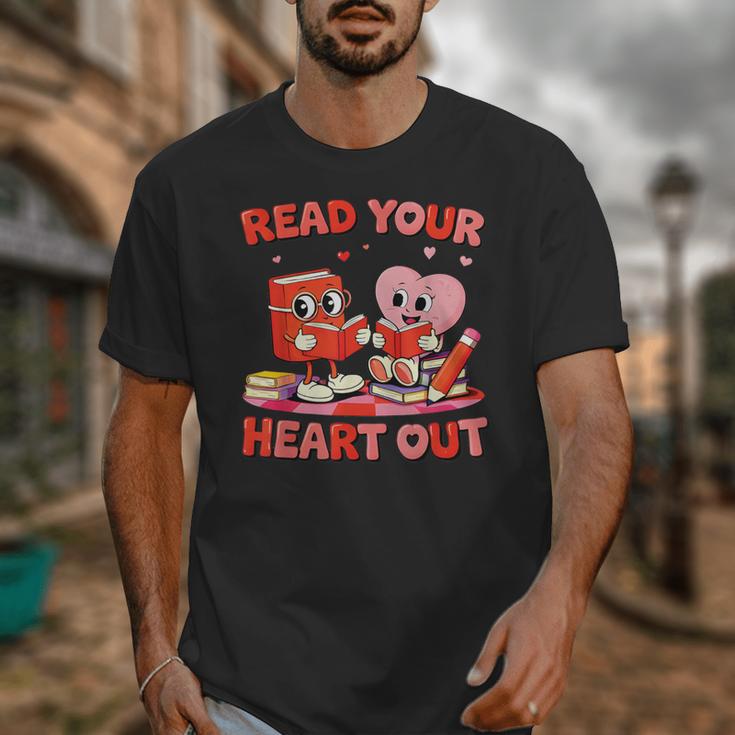 Read Your Heart Out Valentine Reading Book Girl Kid Teacher Unisex T-Shirt Read Your Heart Out Valentine Reading Book Girl Kid Teacher Unisex T-Shirt