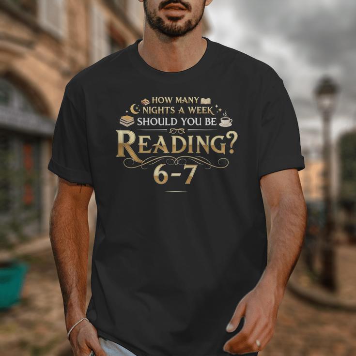 Reading 6–7 Teacher Librarian English Book Lover Quote Unisex T-Shirt Reading 6–7 Teacher Librarian English Book Lover Quote Unisex T-Shirt