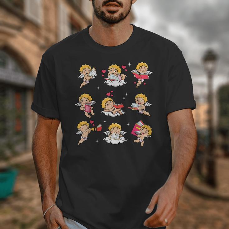 Reading Cupids Books Valentine's Day Teachers Book Lovers Unisex T-Shirt