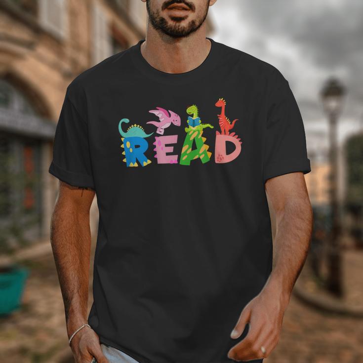 Reading DinosaurRex Dino Book Lover Unisex T-Shirt