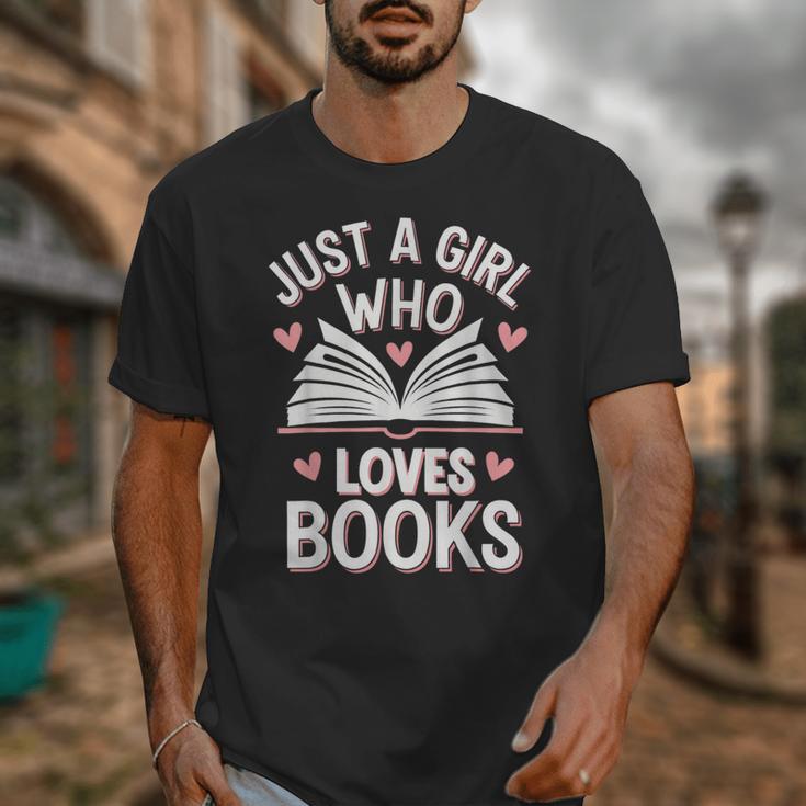 Reading Just A Girl Who Loves Books Unisex T-Shirt