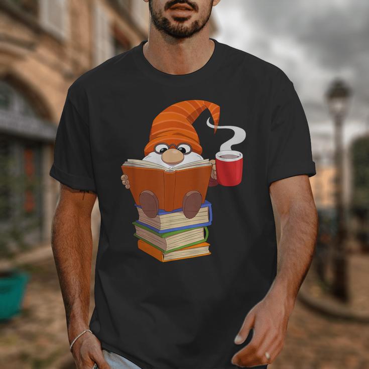 Reading Lover Book Graphic Gnome Unisex T-Shirt