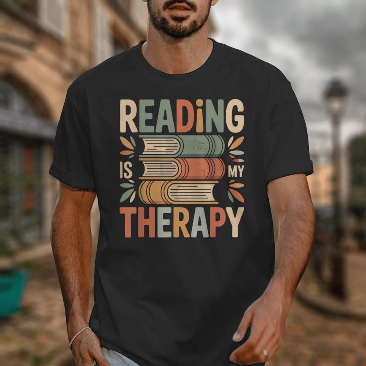 Reading Is My Therapy Book Lover Unisex T-Shirt